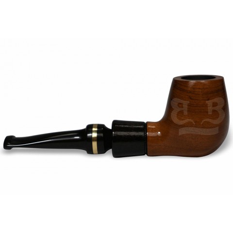 Cachimbo Anel Dourado Reto (Filtro Permanente) Piteira Chifre